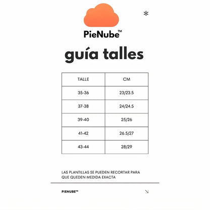 Plantillas PieNube™ - Camina en las nubes