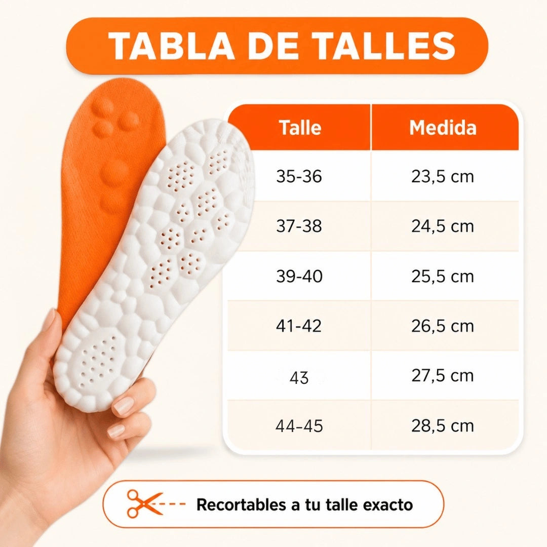 Plantillas PieNube™ - Camina en las nubes