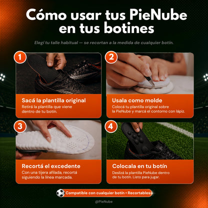Plantillas PieNube — Jugá sin dolor